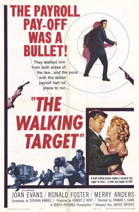 The Walking Target Movie Poster Print featuring dramatic visuals.