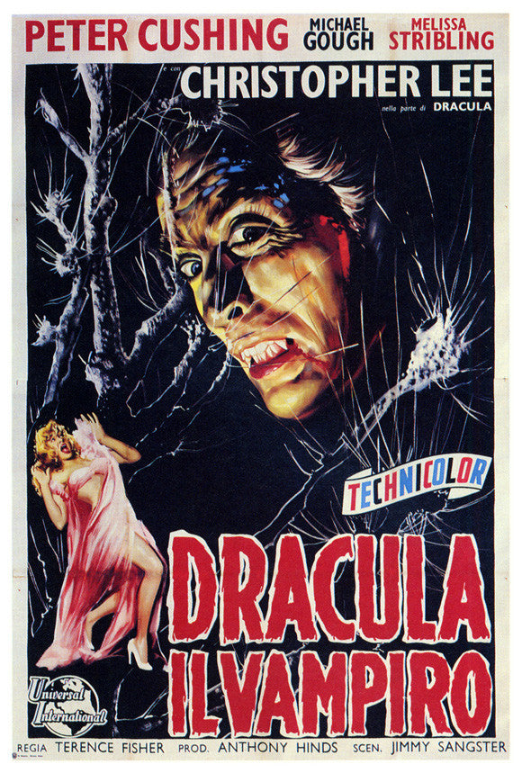 Horror of Dracula Movie Poster Print - 27 x 40