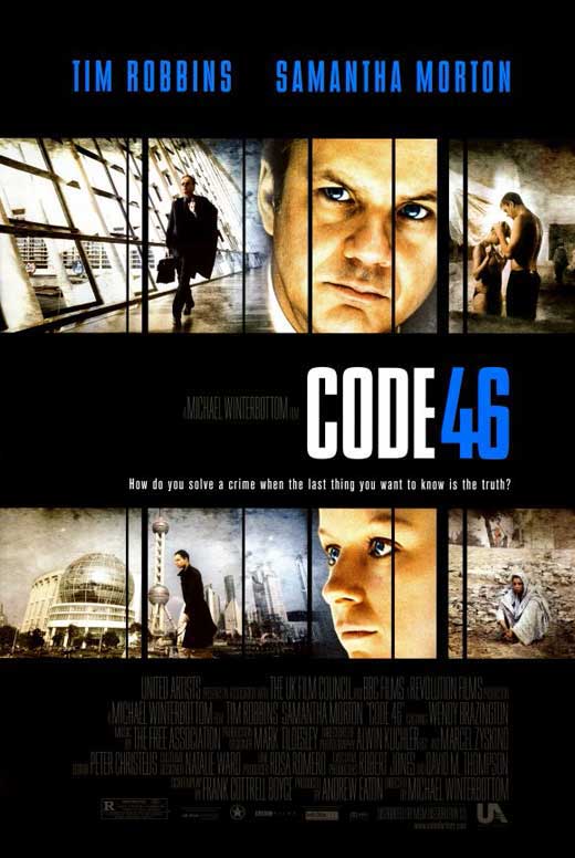 Code 46 Movie Poster Print showcasing cinematic art.