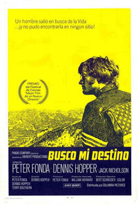 Easy Rider Movie Poster Print featuring iconic motorcycle imagery