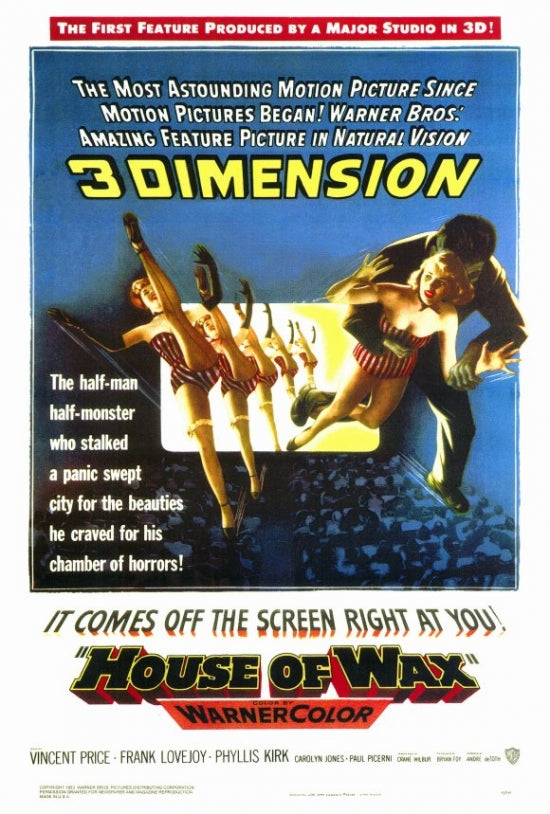 House of Wax Movie Poster Print featuring classic horror imagery.