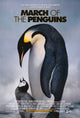 March of the Penguins Movie Poster Print showcasing Emperor penguins in Antarctica.
