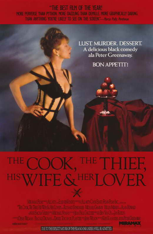 The Cook, the Thief, His Wife & Her Lover Movie Poster Print (11x17)