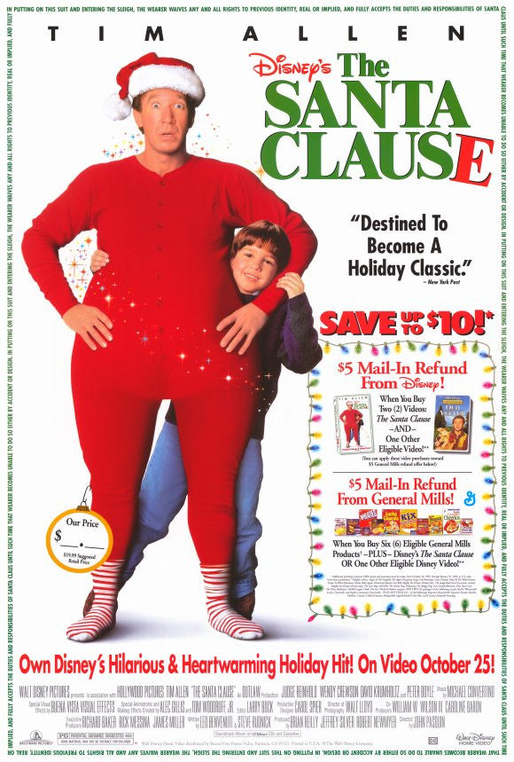 The Santa Clause Movie Poster Print (27x40) | Posterazzi