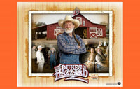 The Dukes of Hazzard movie poster print featuring the General Lee.