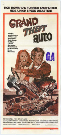 Grand Theft Auto Movie Poster Print showcasing vibrant artwork.