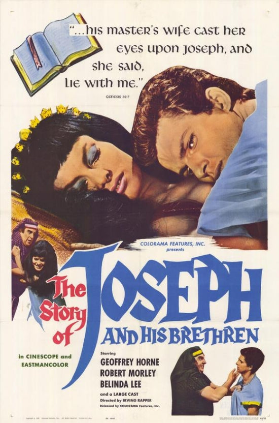 Story of Joseph and His Brethren Movie Poster Print showcasing vibrant colors and intricate details.