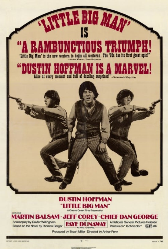 Little Big Man Movie Poster Print 27x40, classic cinema art