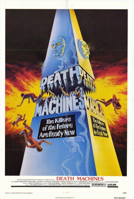 Death Machines Movie Poster Print featuring dynamic artwork.