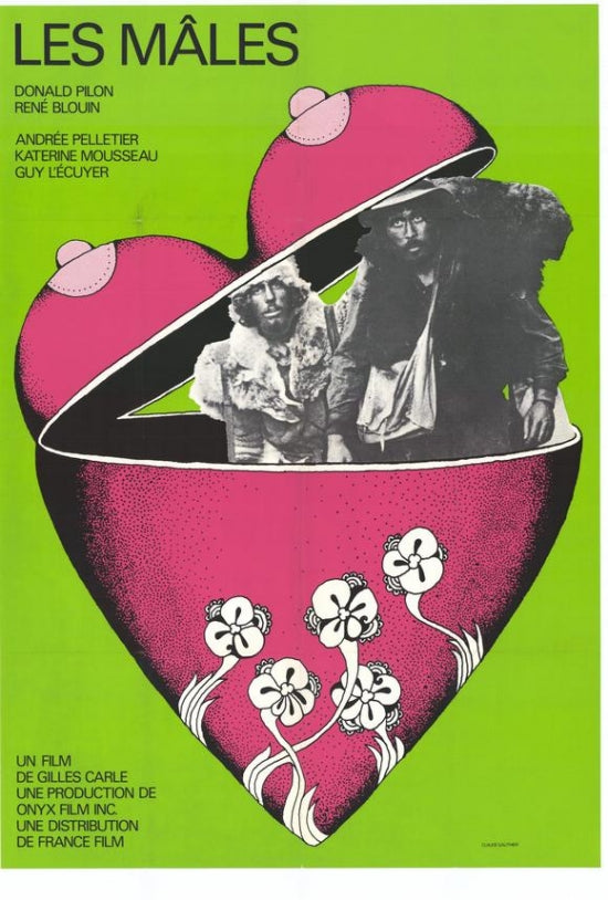 Les Males Movie Poster showcasing vibrant artwork.
