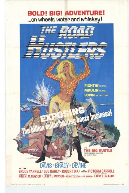 Road Hustlers Movie Poster Print featuring vibrant colors and cinematic design.