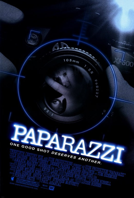 Paparazzi Movie Poster Print showcasing celebrity culture and glamour.