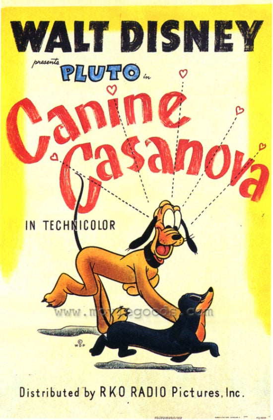 Canine Casanova Movie Poster Print featuring a charming dog character.