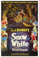 Snow White and the Seven Dwarfs Movie Poster Print featuring classic Disney characters.