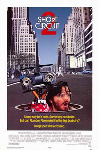 Short Circuit 2 Movie Poster Print featuring Johnny 5