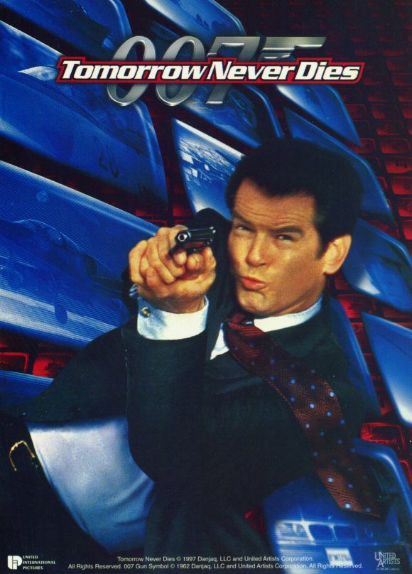 Tomorrow Never Dies Movie Poster Print featuring iconic visuals from the film.