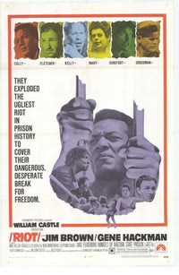 Riot Movie Poster Print showcasing vibrant artwork and cinematic themes.