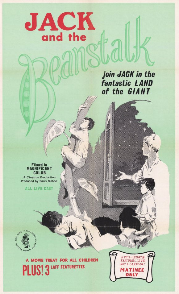 Jack and the Beanstalk Movie Poster Print featuring vibrant fantasy artwork.