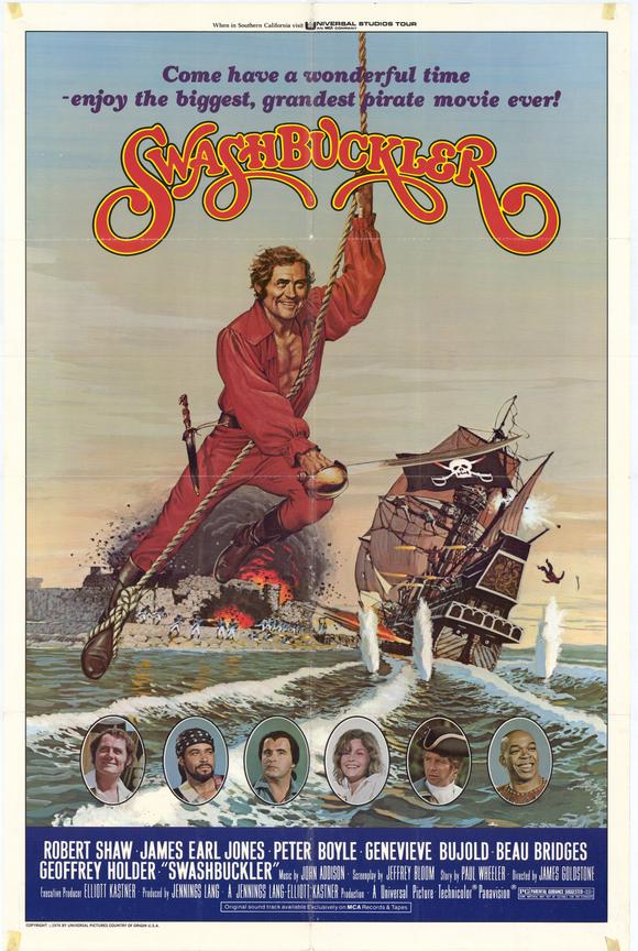 Swashbuckler Movie Poster Print showcasing adventure and cinematic thrill.