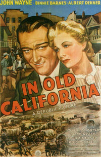 In Old California Movie Poster Print showcasing vintage cinematic art.