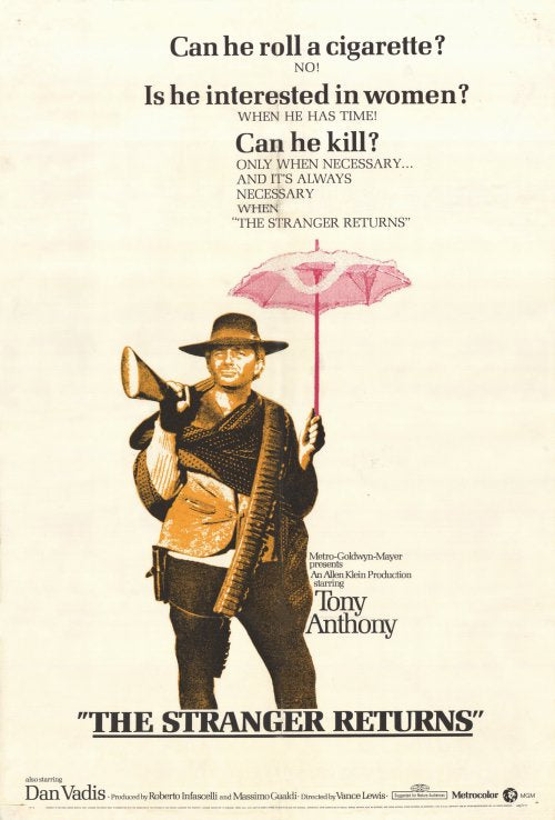 The Stranger Returns Movie Poster Print showcasing suspenseful cinematic art.