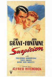 Suspicion Movie Poster Print featuring classic film aesthetics.