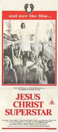 Jesus Christ Superstar Movie Poster Print featuring vibrant artwork.