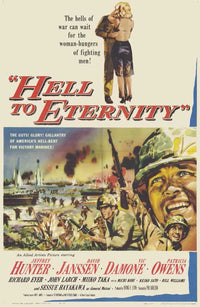 Hell to Eternity Movie Poster Print showcasing classic film imagery.