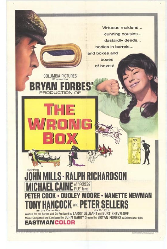 The Wrong Box Movie Poster Print showcasing a whimsical design.