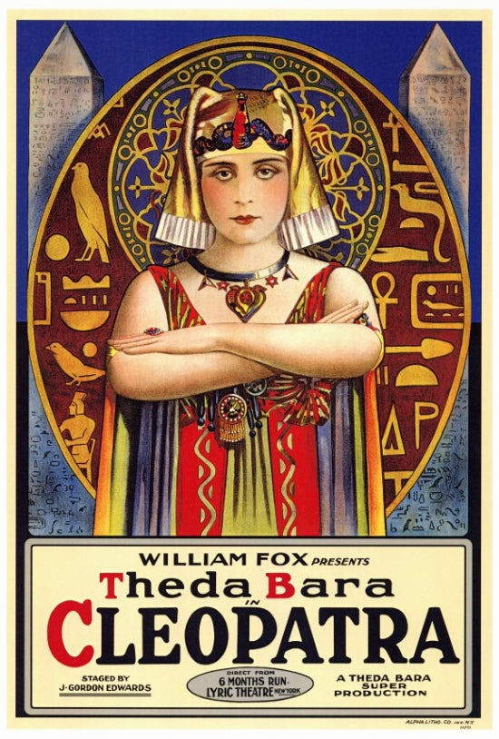 Cleopatra Movie Poster Print showcasing iconic film artwork.