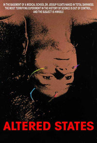 Altered States Movie Poster Print showcasing surrealism and classic cinema.