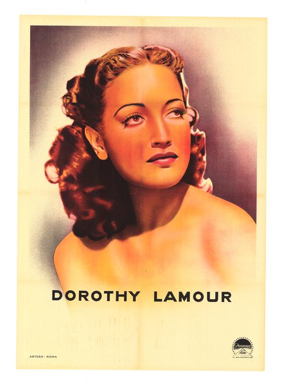 Dorothy Lamour Movie Poster Print showcasing classic Hollywood charm.