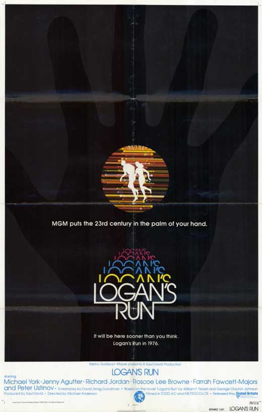 Logan's Run Movie Poster Print showcasing a futuristic design.