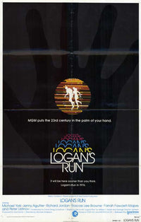 Logan's Run Movie Poster Print showcasing a futuristic design.