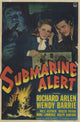 Submarine Alert Movie Poster Print showcasing classic underwater adventure.