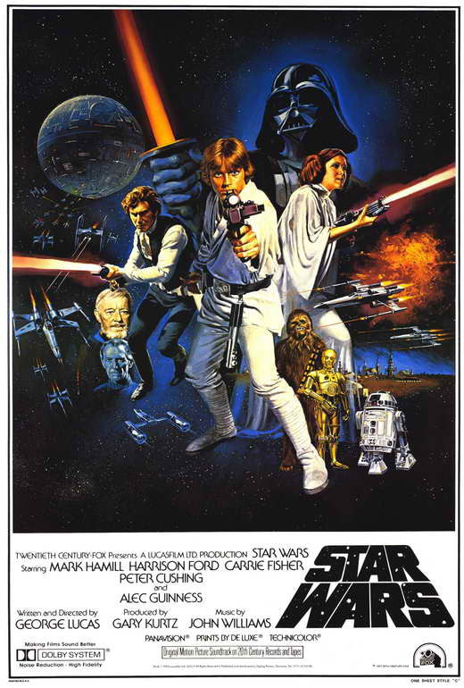 Star Wars Movie Poster Print (27x40) | Pop Culture Graphics