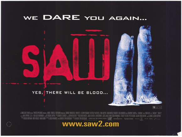 Saw 2 Movie Poster Print | 11x17 Wall Art