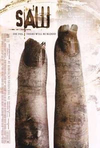 Saw 2 Movie Poster Print showcasing horror elements and suspense.