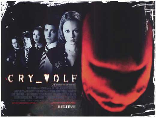 Cry Wolf Movie Poster Print showcasing thrilling artwork