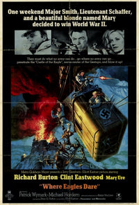 Where Eagles Dare Movie Poster Print showcasing thrilling alpine adventure.