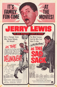 Sad Sack Delicate Delinquent Movie Poster with vibrant colors and classic imagery.