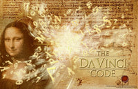 The Da Vinci Code Movie Poster Print featuring iconic imagery from the film.