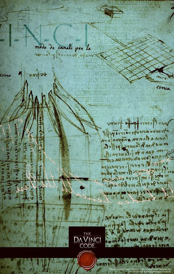 The Da Vinci Code Movie Poster Print showcasing the film's mystery and intrigue.