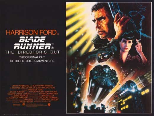 Blade Runner Movie Poster Print showcasing iconic sci-fi art.