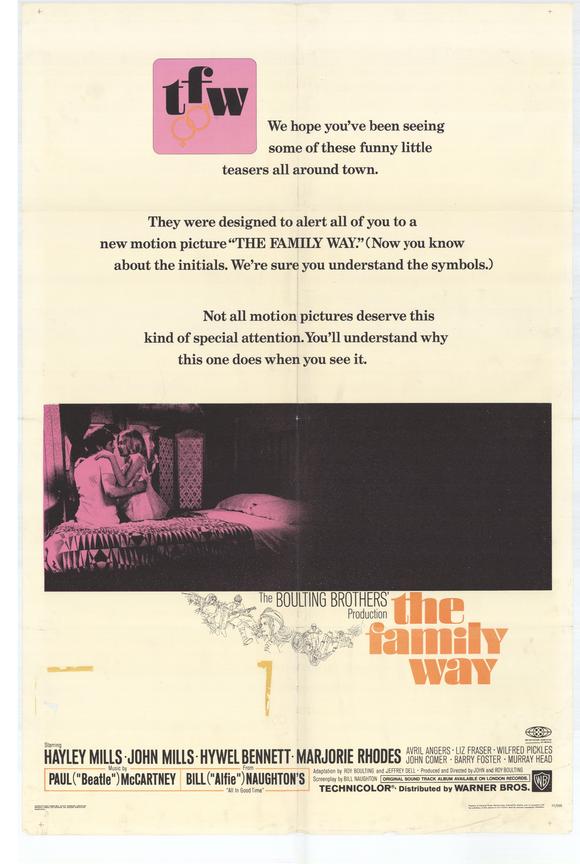 Family Way Movie Poster Print showcasing classic cinema art