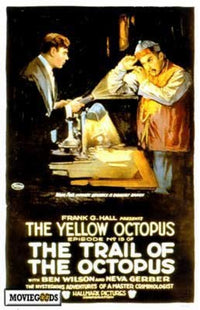 The Yellow Octopus Movie Poster Print showcasing vibrant colors and whimsical design.