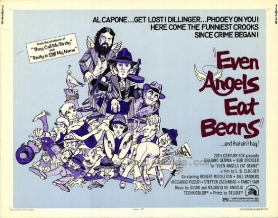 Even Angels Eat Beans Movie Poster Print featuring classic cinema art.