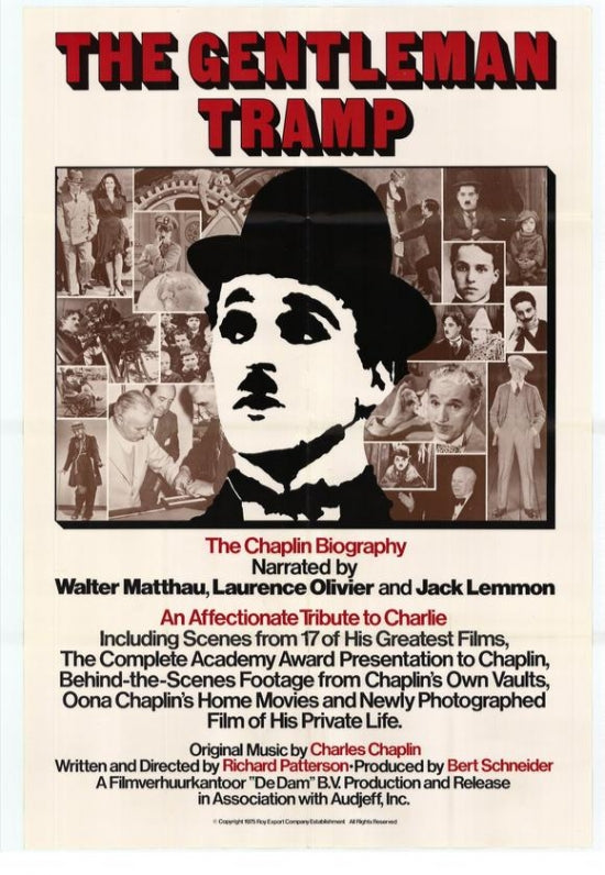 The Gentleman Tramp Movie Poster Print - classic cinema artwork