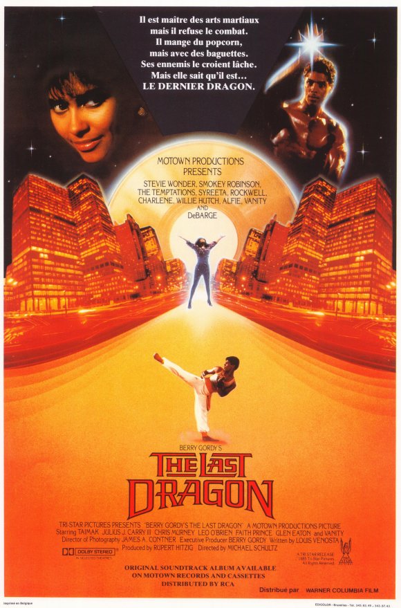 The Last Dragon Movie Poster Print showcasing vibrant visuals and iconic characters.