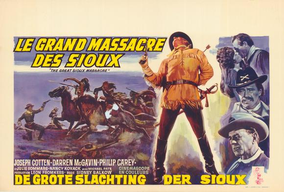 The Great Sioux Massacre Movie Poster Print capturing historical cinema.